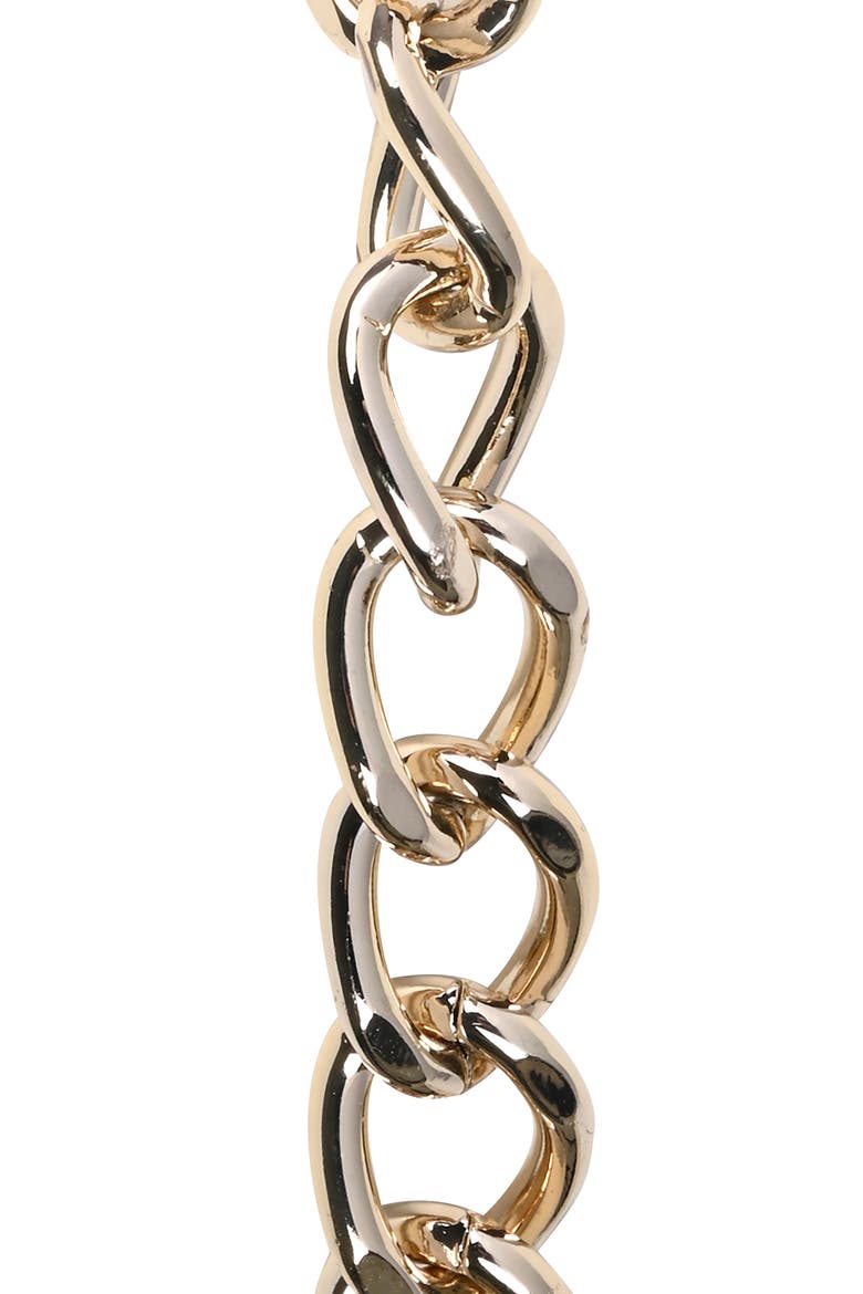 Logo Chain Belt, Alternate, color, GOLD
