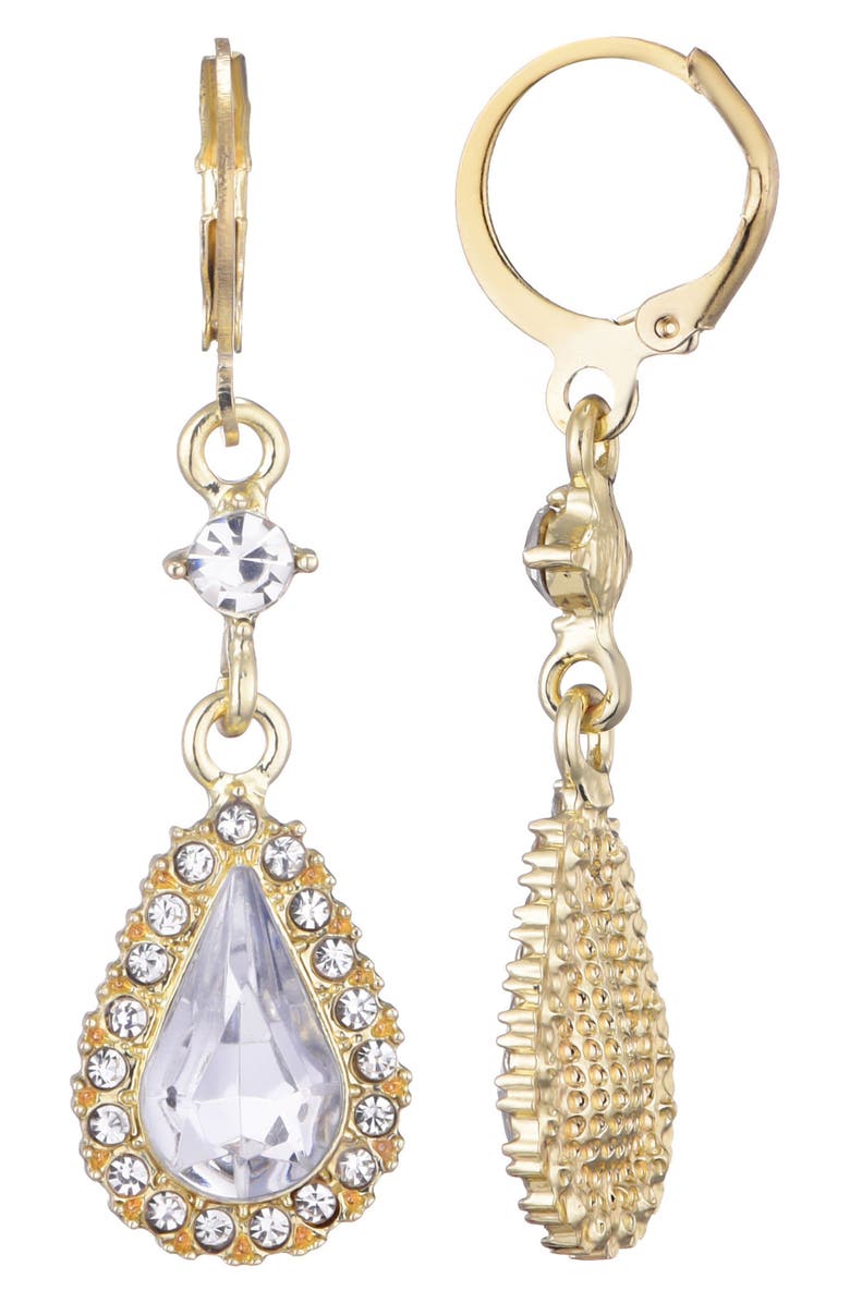 Adornia Crystal Drop Earrings, Alternate, color, Gold