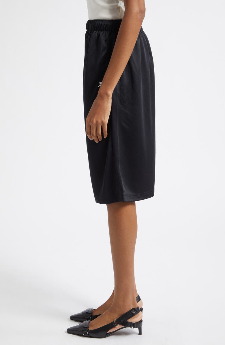 Courrèges Sport Back Panel Shorts, Alternate, color, Black