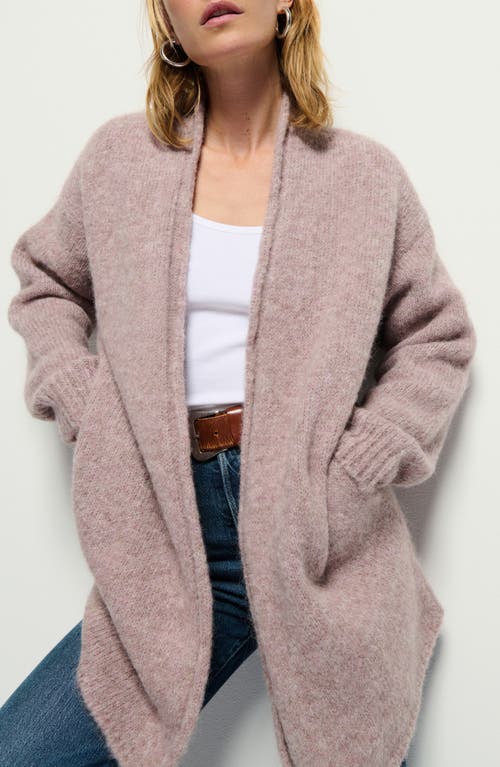 Nation Ltd Aliyah Open Front Alpaca Blend Cocoon Cardigan In Whisper