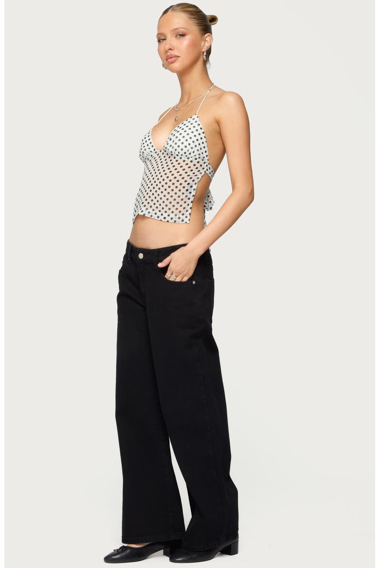 Daytime Low Rise Wide Leg Jeans, Alternate, color, BLACK