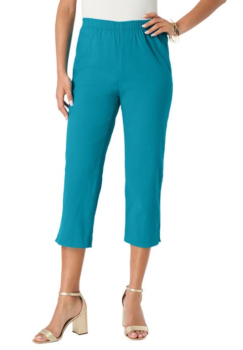 Plus Size Comfort Stretch Capri Jean