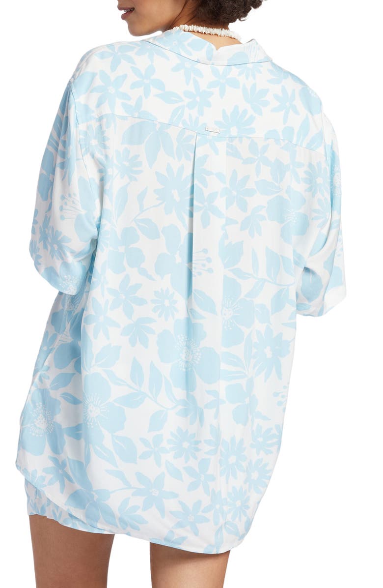 Billabong On Vacation Oversize Floral Button-Up Shirt, Alternate, color, 