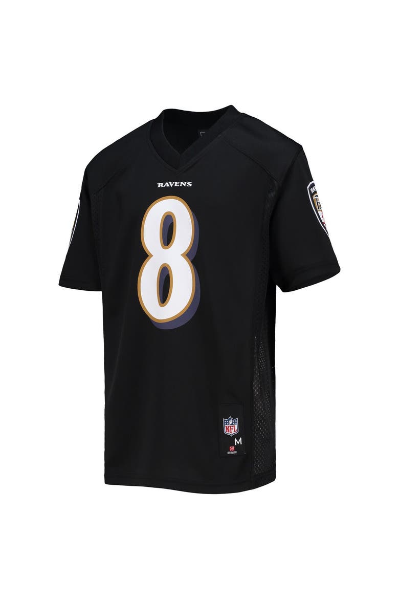 Youth Lamar Jackson Black Baltimore Ravens Replica Player Jersey, Alternate, color, Black