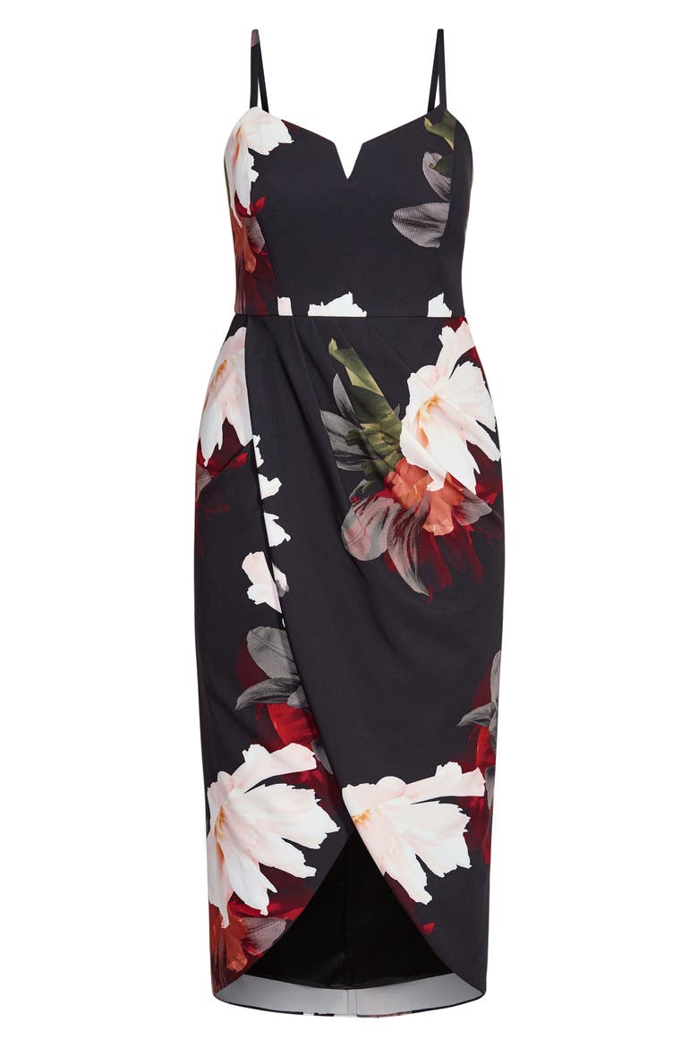 Pixel Floral Print Sleeveless Dress, Alternate, color, PIXEL FLORAL