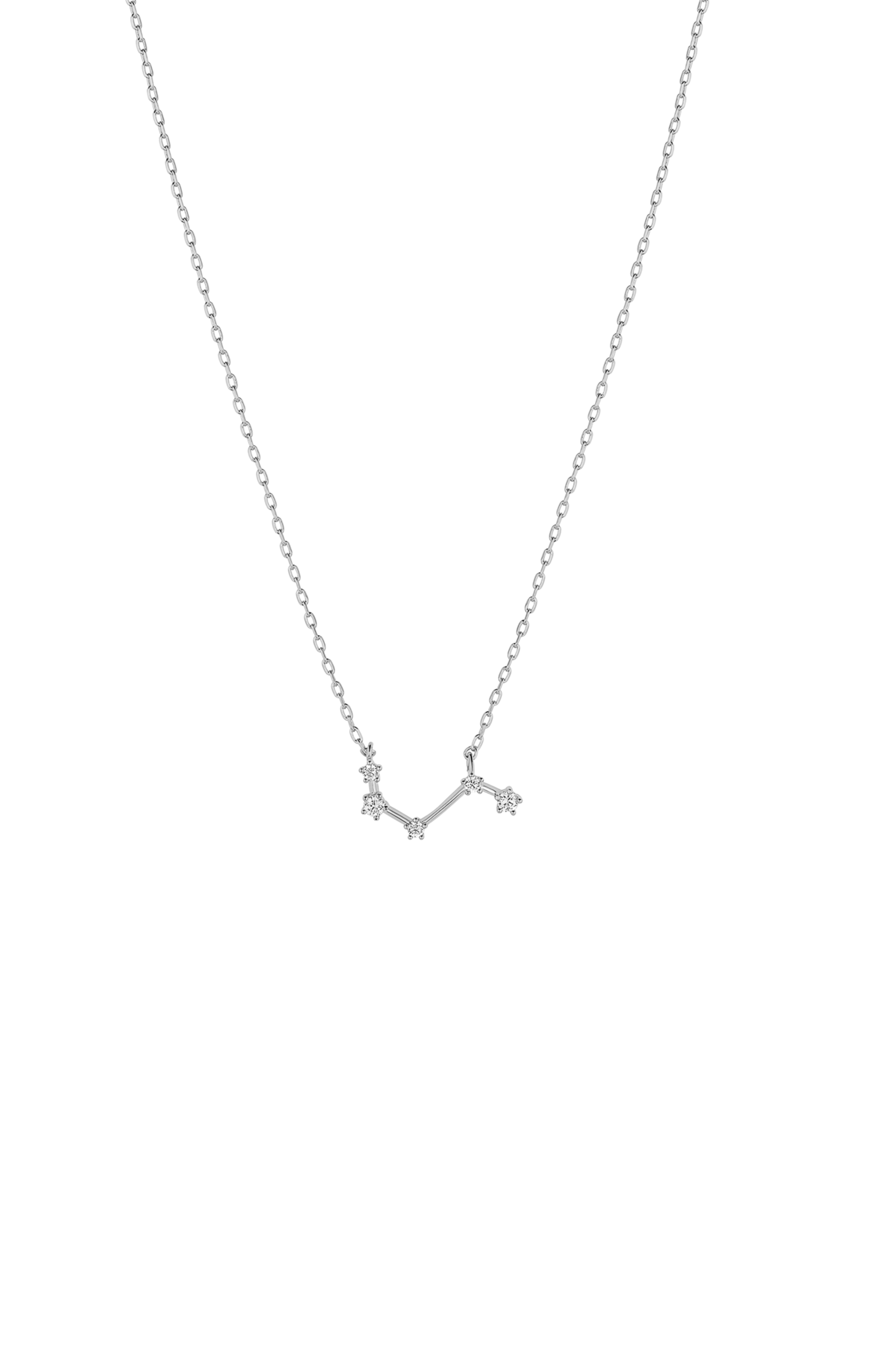 Bearfruit Jewelry 14k Gold Constellation Zodiac Necklace, 12 Zodiac Constellation Holiday Gift Idea In Silver
