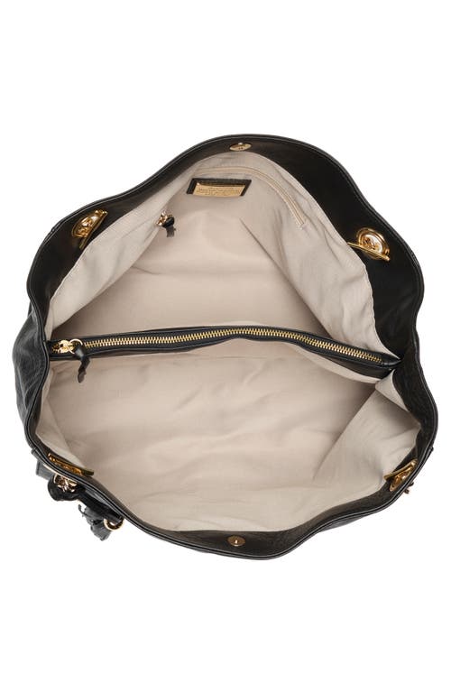 Valentino By Mario Valentino Verra Signature Leather Tote Bag In Black