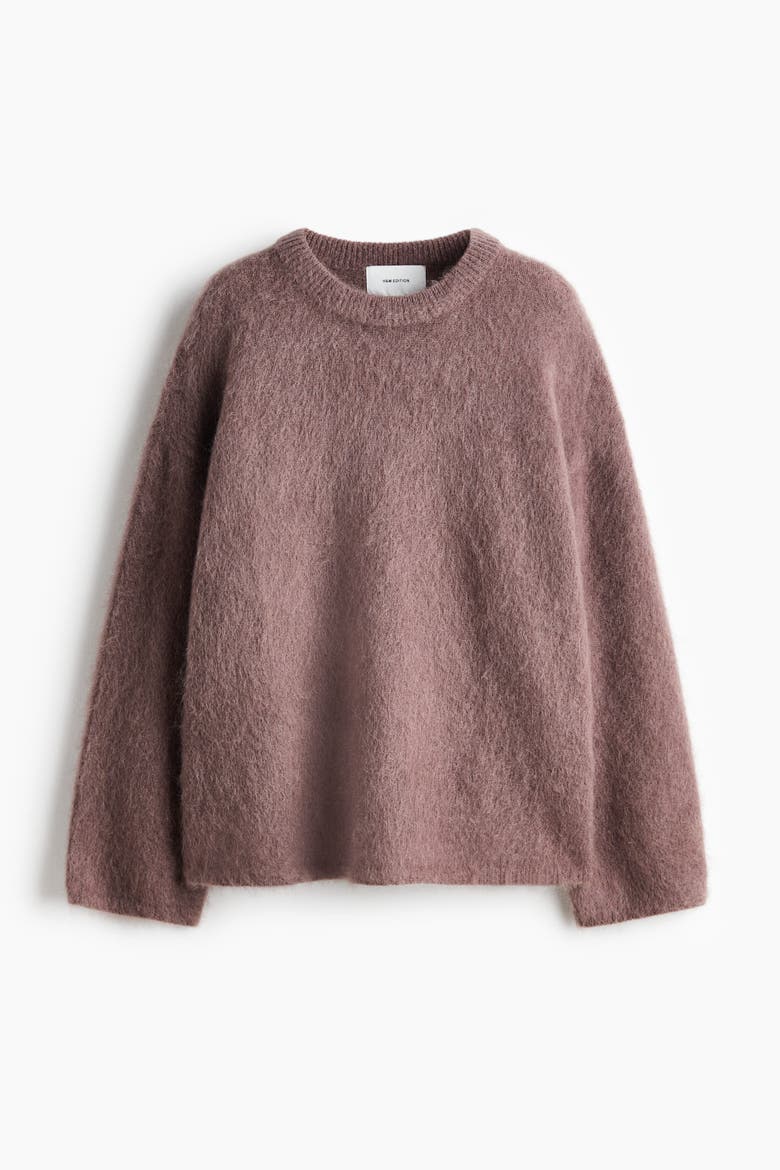 Oversized Mohair-blend Jumper, Alternate, color, Dusty purple