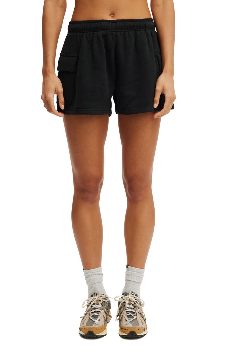 COTTON ON BODY Women's Active Plush Cargo Short, Main, color, 