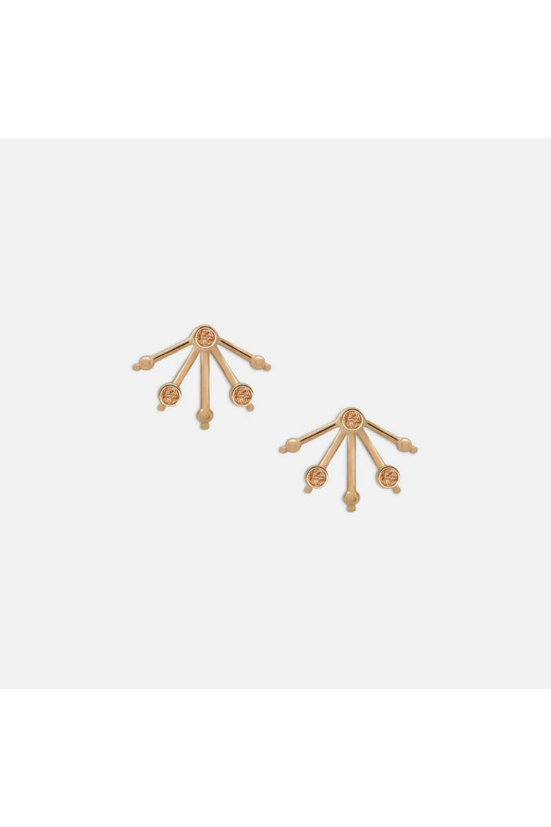 Constellation Ear Jacket Earrings, Alternate, color, Gold