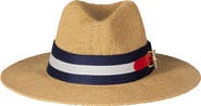 Lauren Ralph Lauren Fedora With Wide Stripe Belt