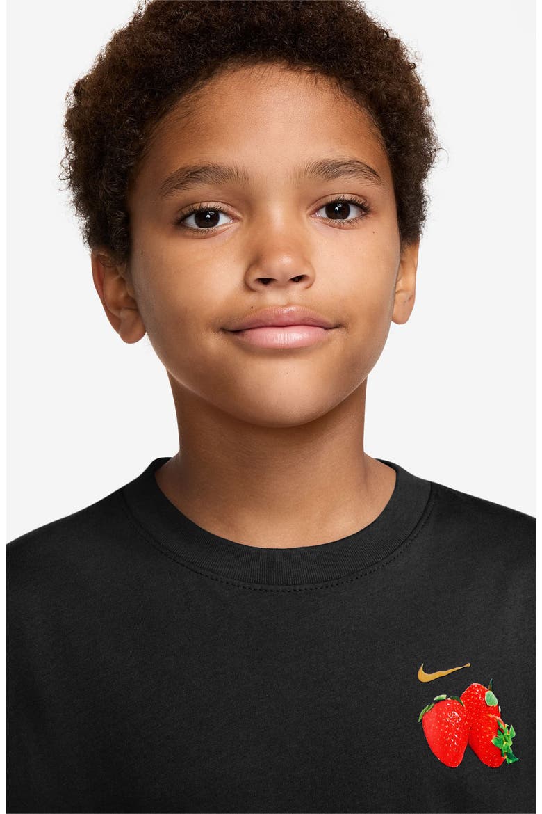 Kids' Sportswear Boxy Graphic T-Shirt, Alternate, color, BLACK