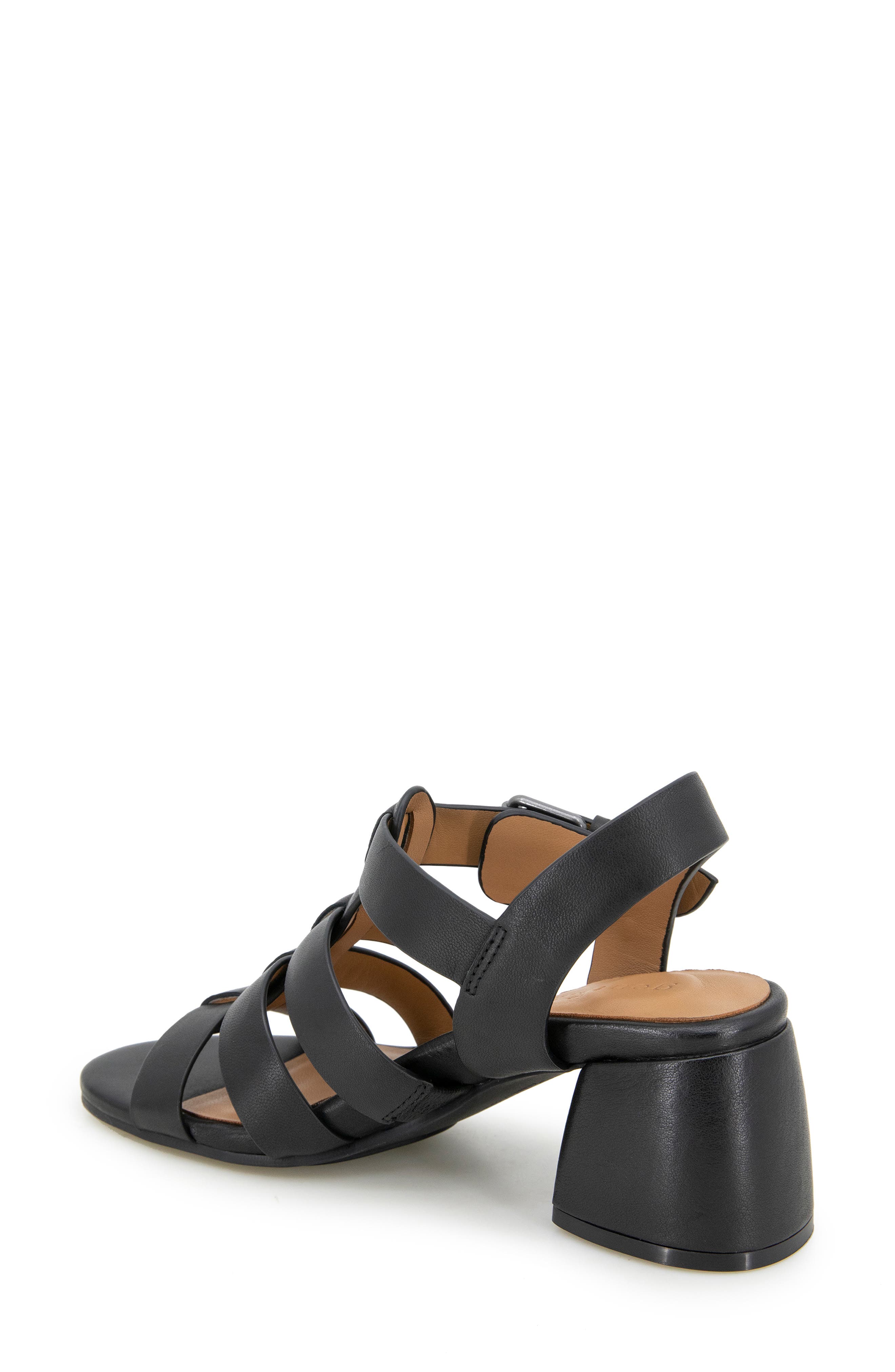 Gentle Souls Margarite Ankle Strap Sandal, Alternate, color, Black Leather