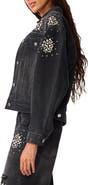 Steve Madden Clarke Embellished Denim Jacket