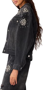 Steve Madden Clarke Embellished Denim Jacket