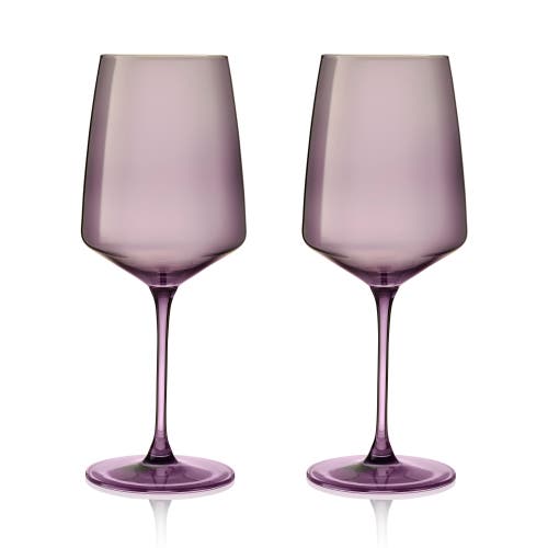 Viski Reserve Nouveau Crystal Wine Glasses Set Of 2