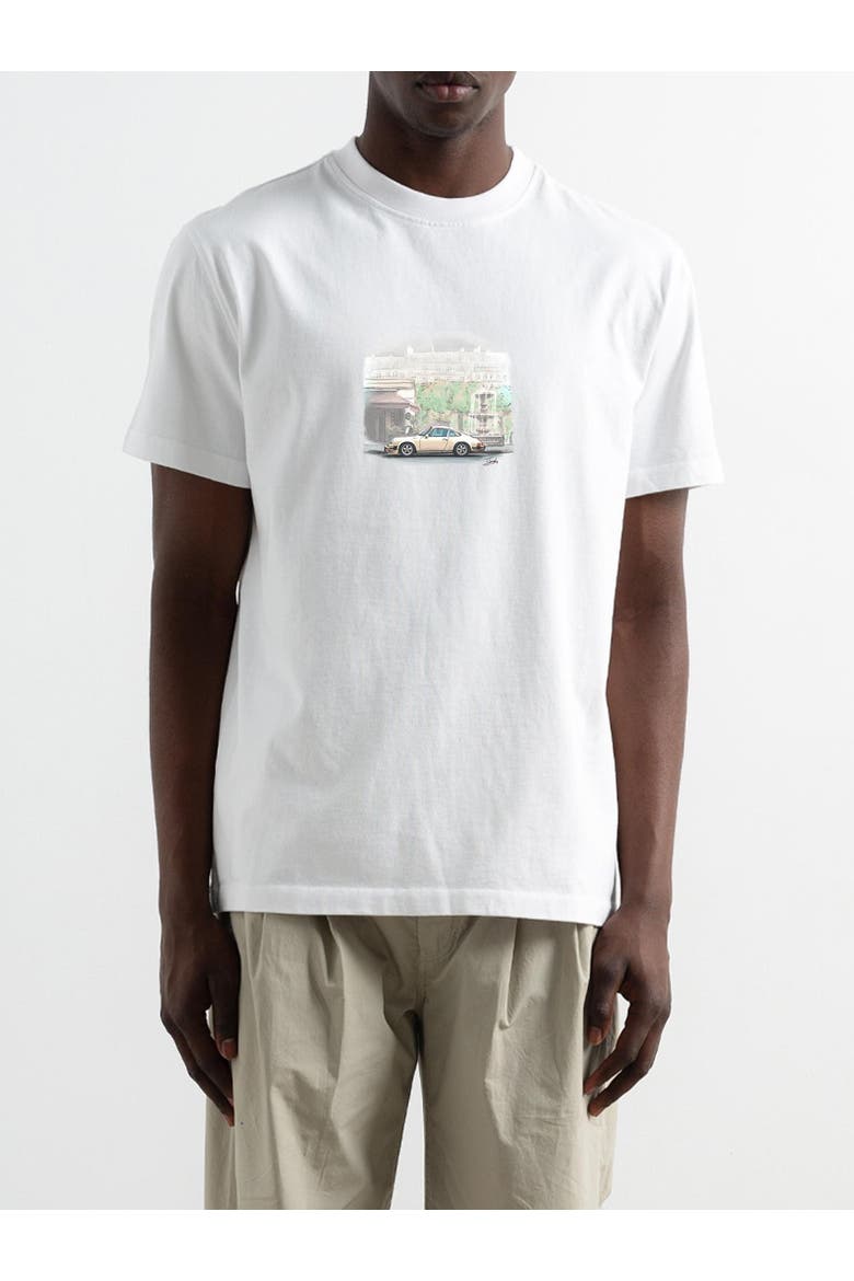 Chasing Classics Print T-Shirt, Alternate, color, Plain White