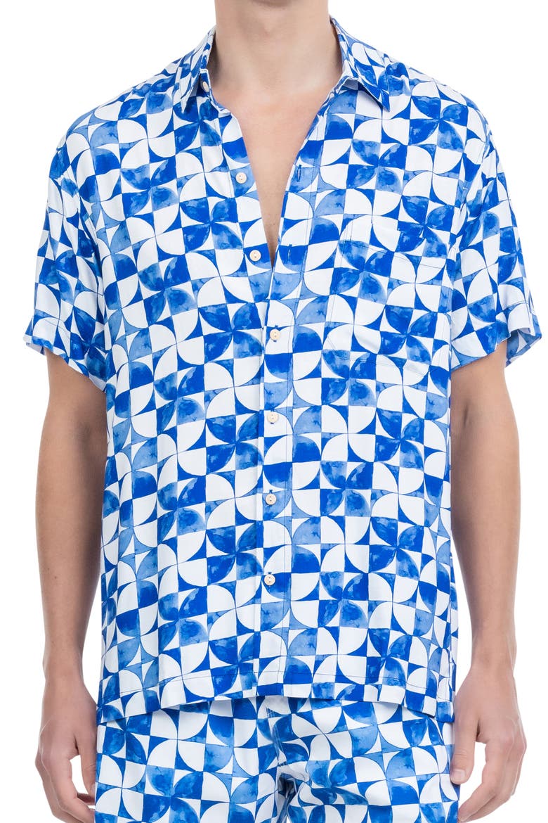 The Greece - Short Sleeve Shirt, Alternate, color, Blue