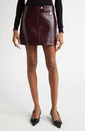 Courrèges Reedition Faux Leather Miniskirt