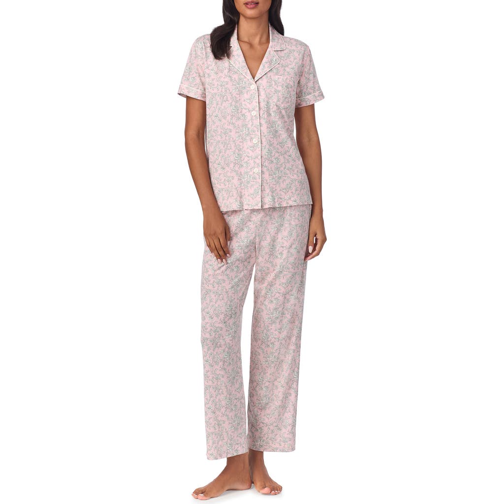 Ralph Lauren Lauren Print Pajamas In Blush Floral