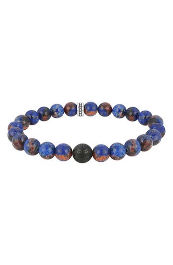 Geoffrey Beene Semiprecious Stone Beaded Stretch Bracelet