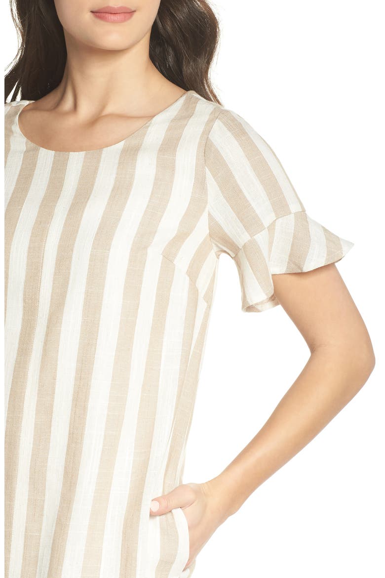 Back Tie Detail Shift Dress, Alternate, color, NATURAL