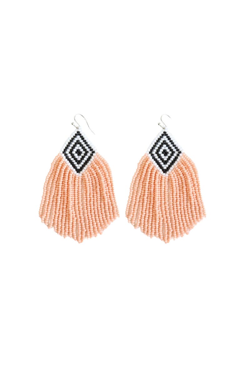 Sunset Embera Earrings, Main, color, Sunset
