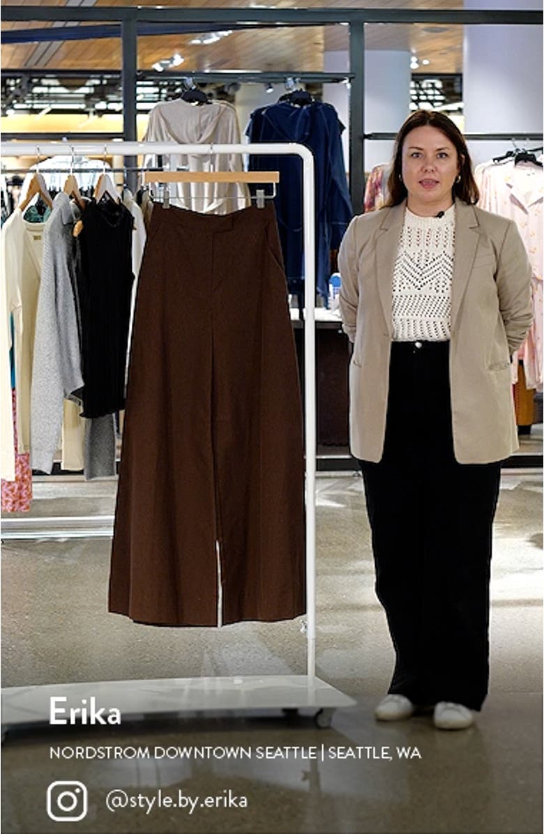 Oak Wide Leg Moiré Taffeta Pants, sales video thumbnail