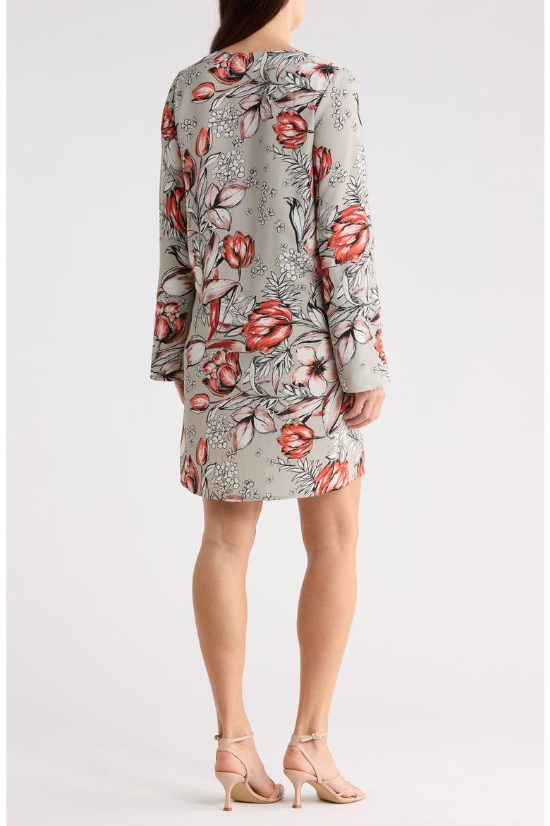 Long Sleeve Shift Dress, Alternate, color, STONE