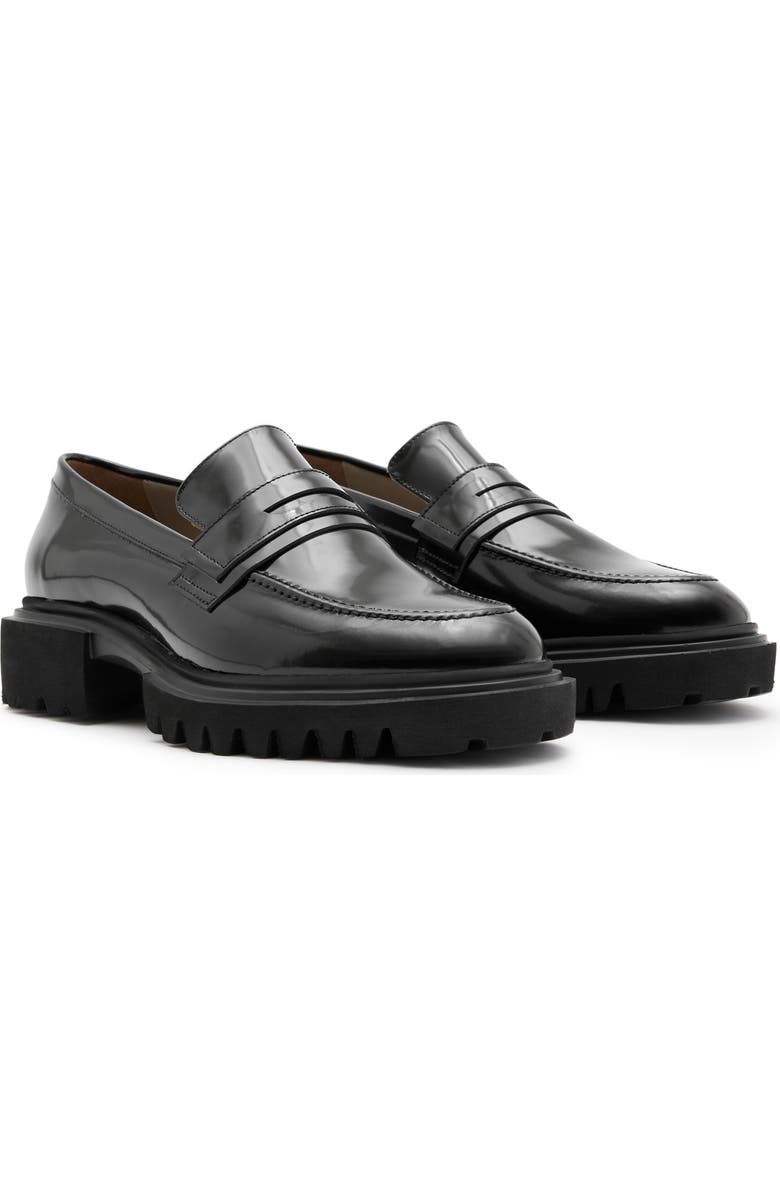 AllSaints Vinni Lug Penny Loafer, Main, color,