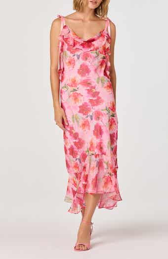 Nissa Floral High-Low Dress