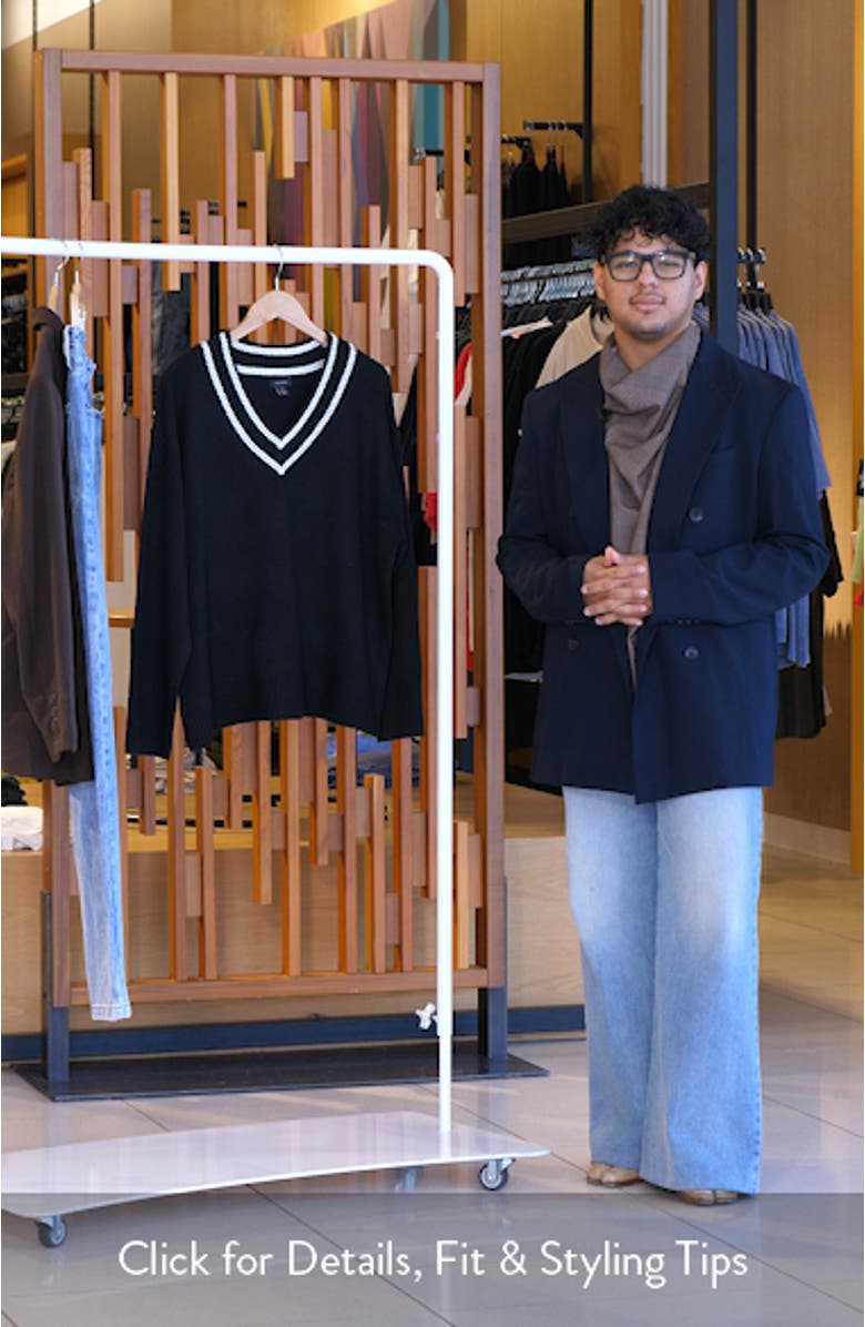 Embroidered Trim Sweater, sales video thumbnail