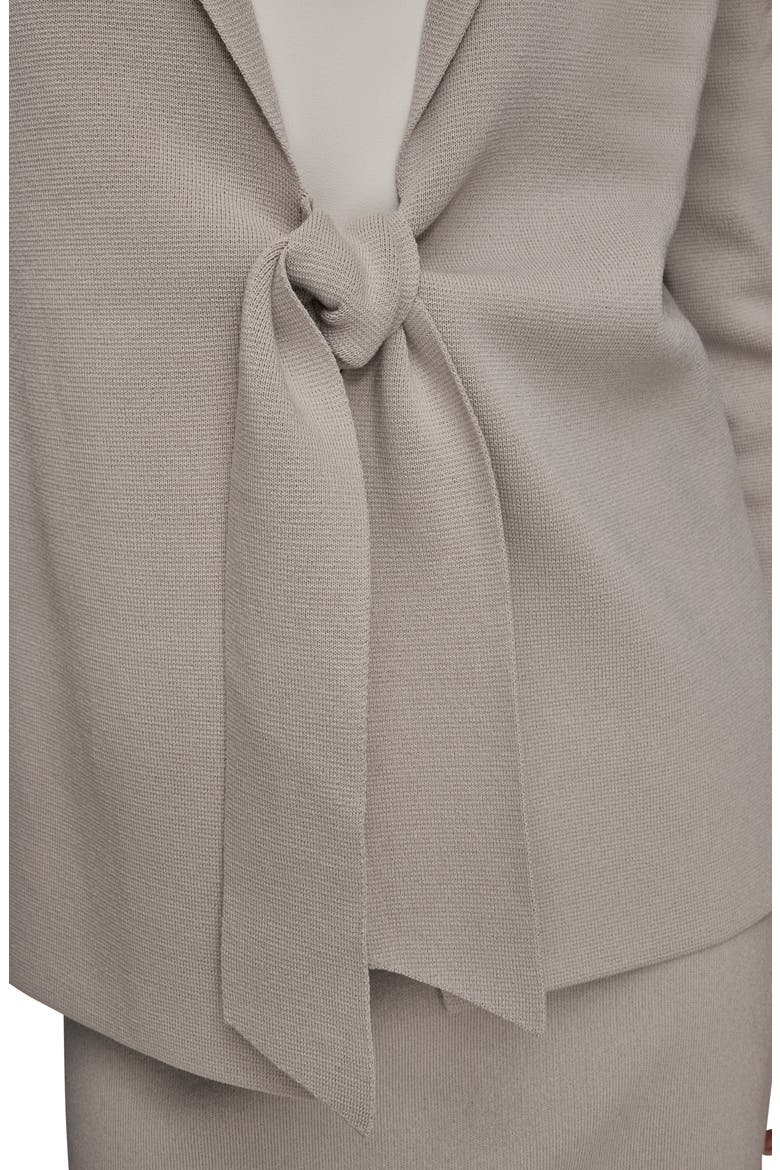 Tie Front Sweater Blazer, Alternate, color, VAPOR