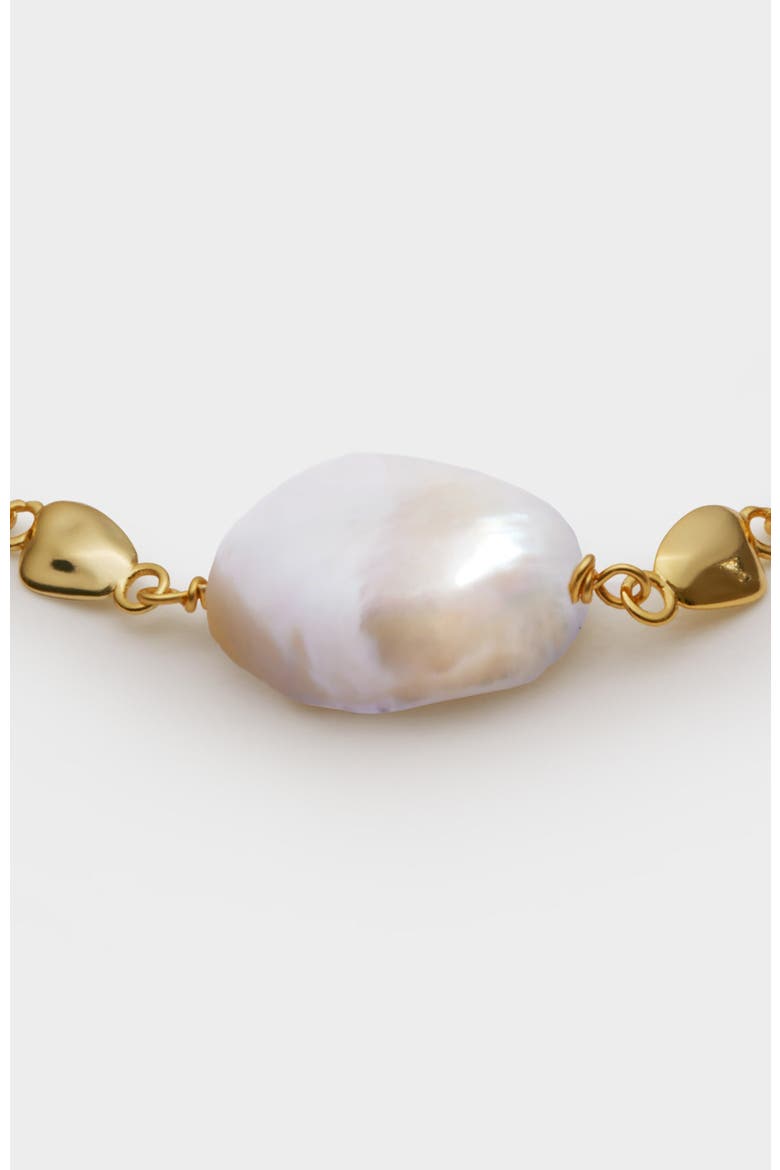 Sol Pearl Anklet, Alternate, color, Gold