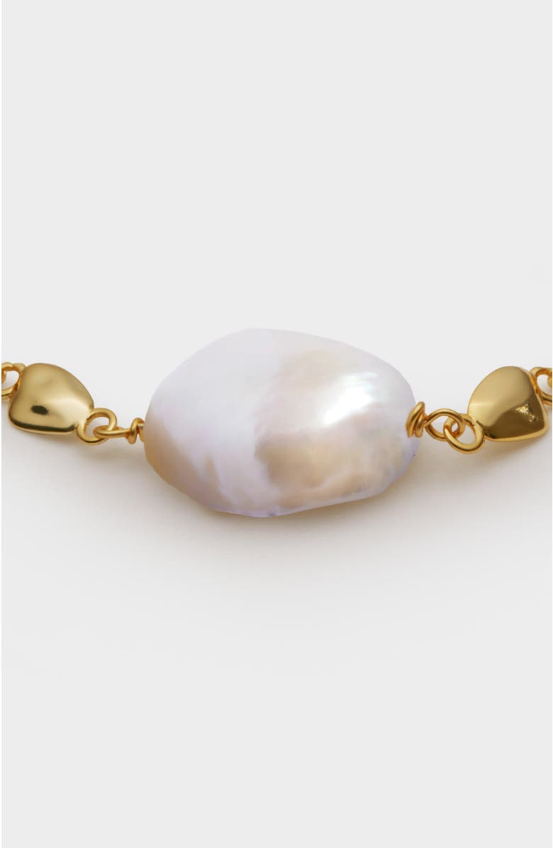 Katie Loxton Sol Pearl Anklet, Alternate, color, Gold Coated