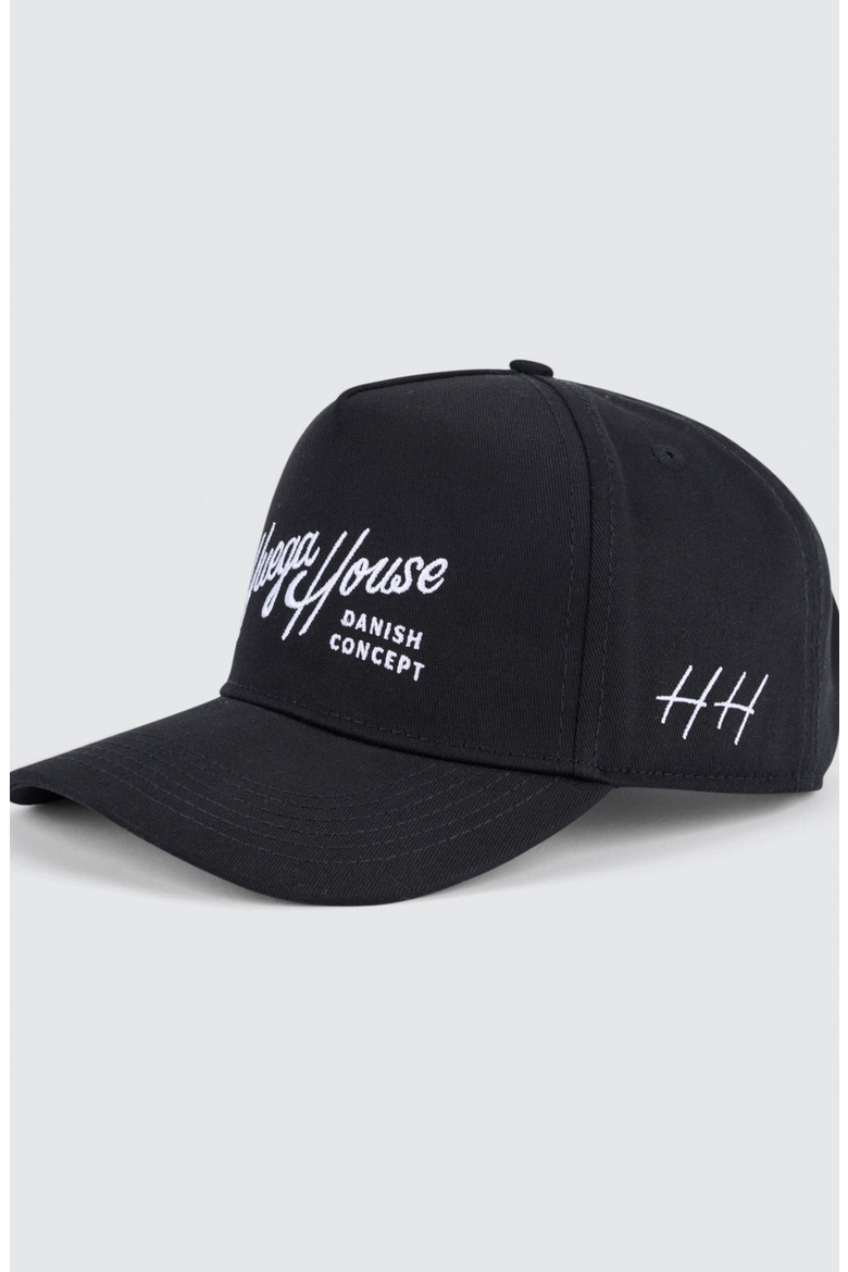 Retro Script Everyday Hat, Alternate, color, Everyday Black