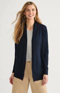 Lands' End Long Sleeve Open Long Cardigan Sweater