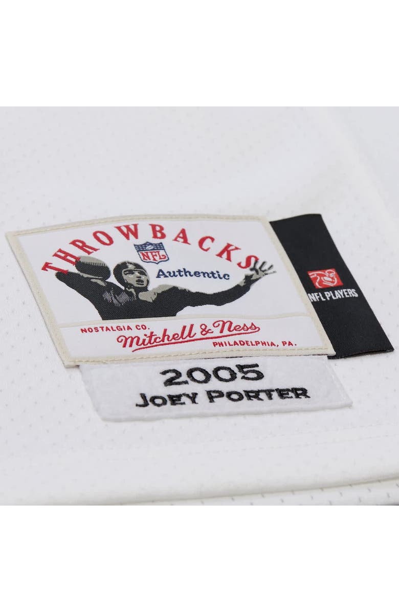 Mitchell & Ness Men's Mitchell & Ness Joey Porter White Pittsburgh Steelers 2005 Authentic Throwback Retired Player Jersey, Alternate, color, White
