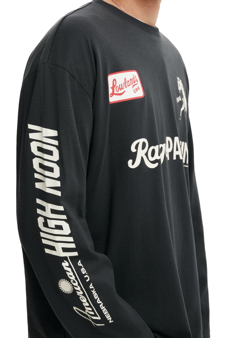 Men's Regular Fit Graphic Ls T-Shirt, Alternate, color, Washed Black  Palomino