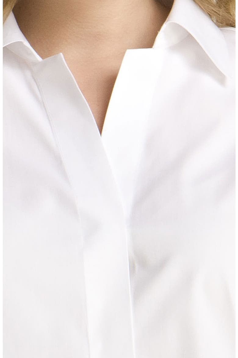 Wrinkle Free Shaped Shirt, Alternate, color, WHITE