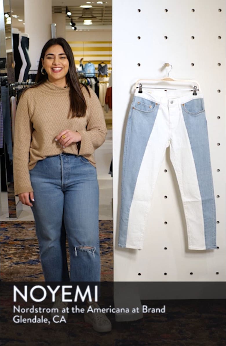 501<sup>®</sup> Colorblock High Waist Crop Jeans, sales video thumbnail