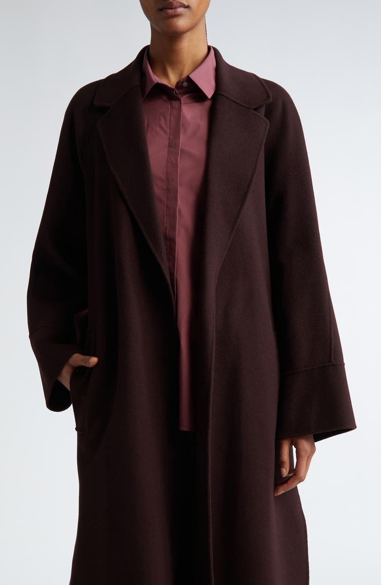 Max Mara Agata Virgin Wool Belted Coat, Main, color, 