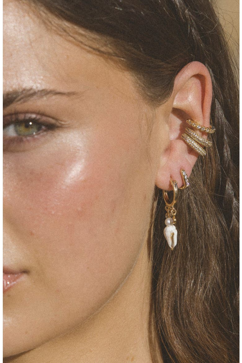 Kona 14k Gold Filled Shell Drop Earrings, Alternate, color, GOLD