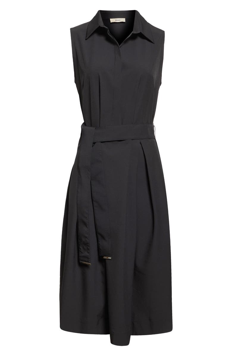 Herno Structured Sleeveless Midi Shirtdress, Alternate, color, 
