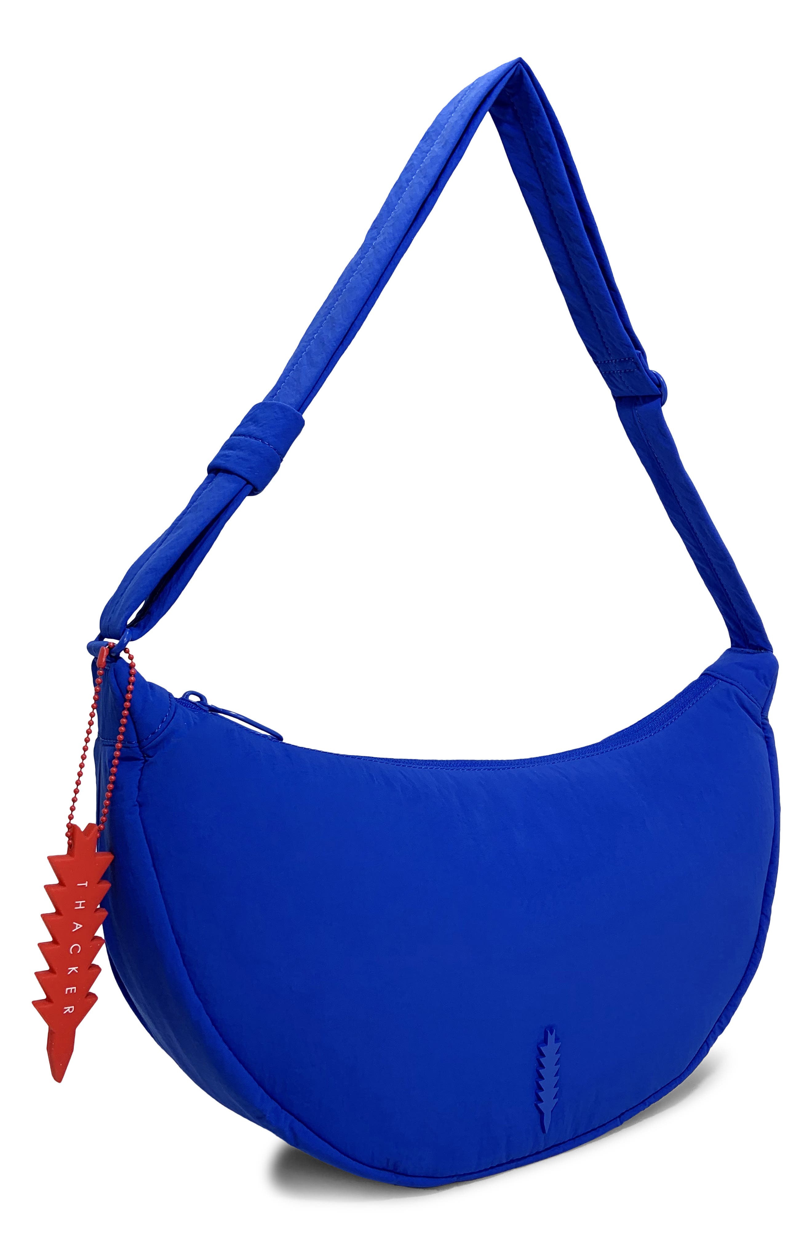 Cleo Large Crescent Crossbody Bag, Alternate, color, COBALT