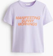H&M Printed Viscose-blend T-shirt