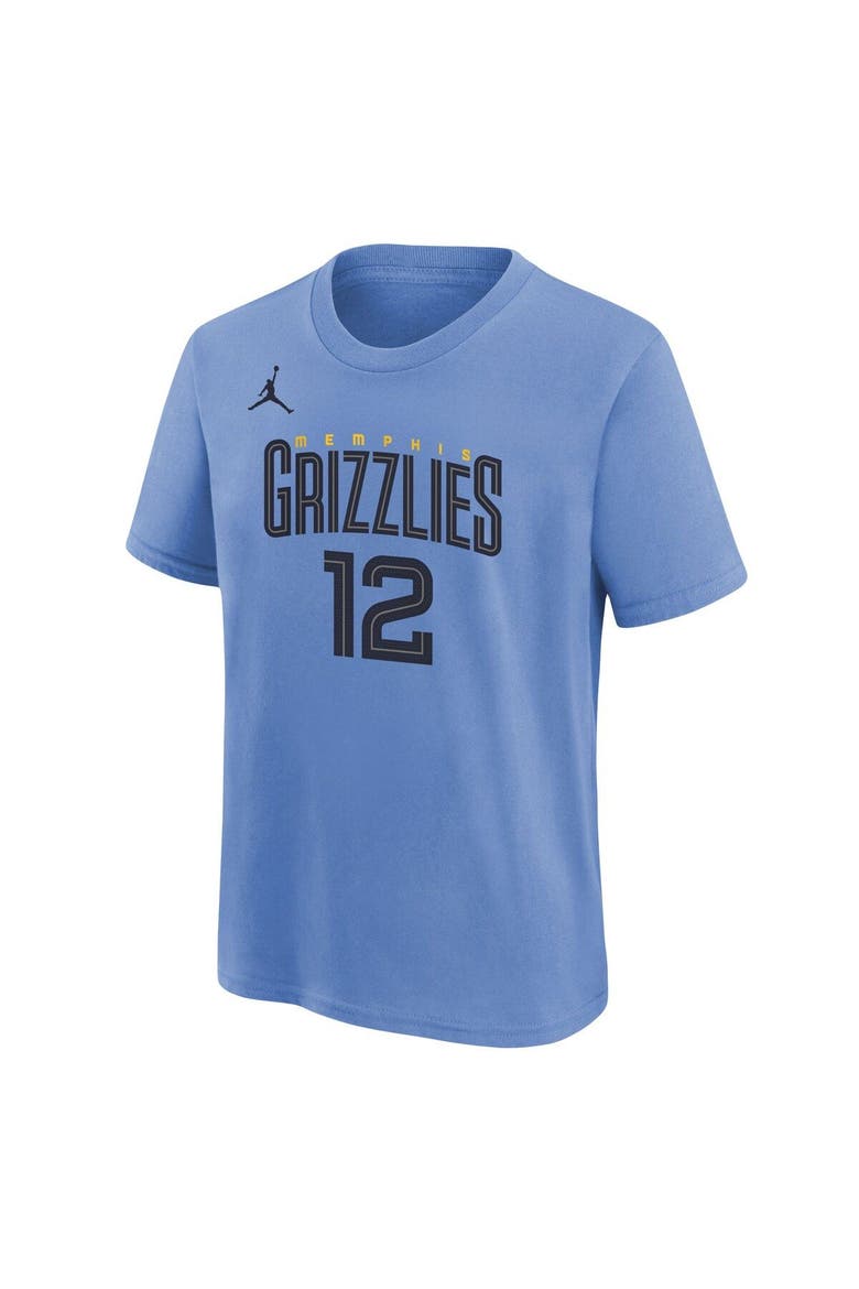 Youth Jordan Brand Ja Morant Light Blue Memphis Grizzlies Statement Edition Name & Number Player T-Shirt, Alternate, color, Light Blue