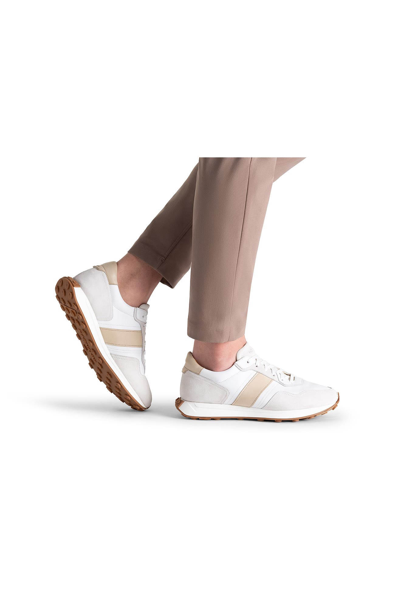 Magnanni Romero II Sneaker, Alternate, color, White And Cream