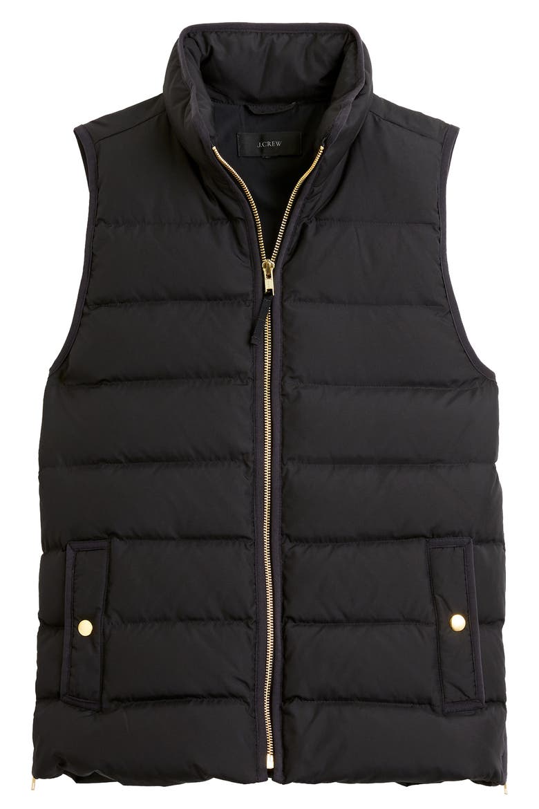 Anthem Down & Feather Fill Puffer Vest, Main, color, BLACK