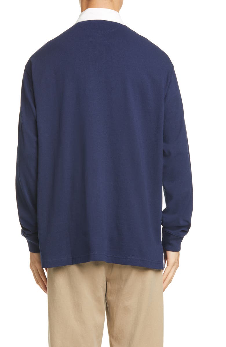 Polo Ralph Lauren Big Yarn Dye Long Sleeve Rugby Shirt, Alternate, color,